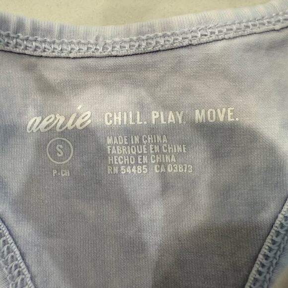 Aerie NWT Chill Play Move Razor Back Sports Bra Womens Small AcidWashed Lavender - Picture 3 of 7